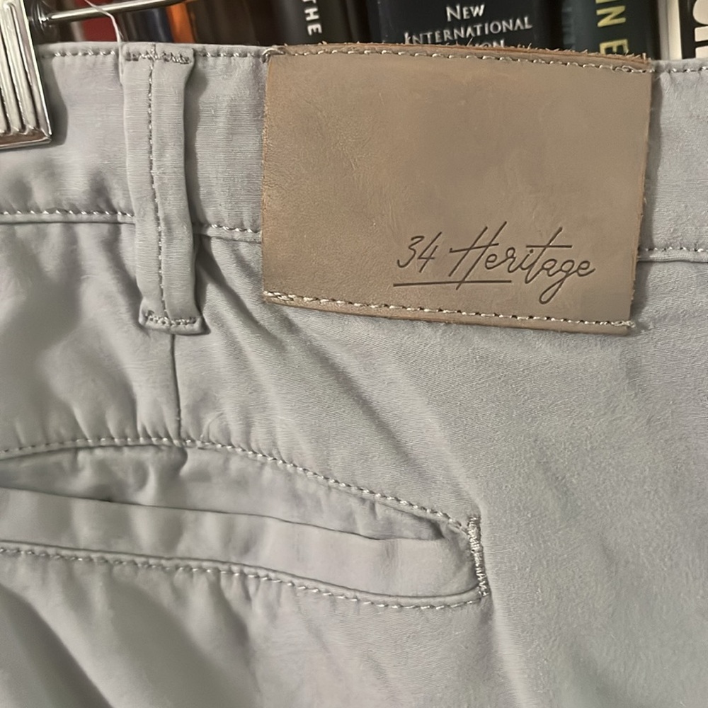 Heritage 34 gray “Verona” slim let 40w x 32”